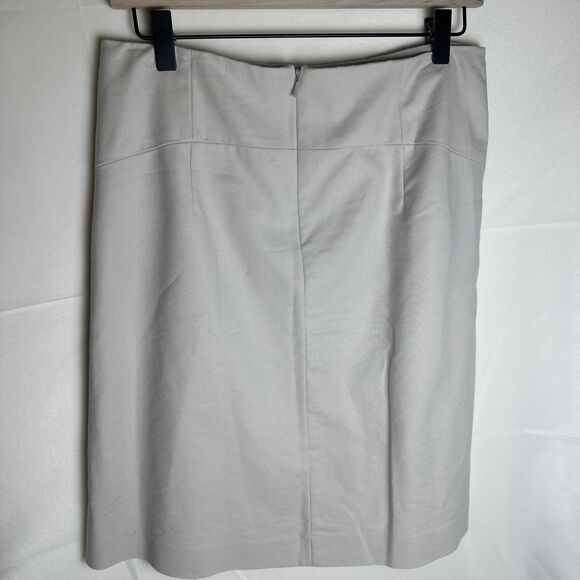Banana Republic Women's Size 4 Khaki Stretch Pockets Khaki Pencil Skirt - Picture 4 of 7